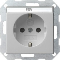 0462015 Gira Розетка с з/к, с затвором (shutter) и символом и полем для надписи 0462015 Gira Розетка с з/к, с затвором (shutter) и символом и полем для надписи