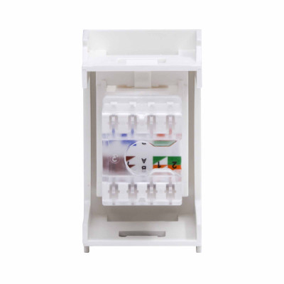 ДКС Ком.роз. RJ45 кат.6, 8P8C, Viva, белая, 1мод, 45058