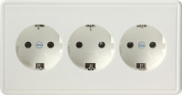 019940 Gira Тройная розетка с з/к 019940 Gira Тройная розетка с з/к