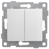 GUSI Bravo МЕХАНИЗМ Выкл. 2кл., скрытая установка, 10А, 250В. Цвет: белый., С10В2-001