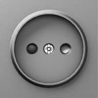 Donel A07 сталь накладка для розетки без заземления, со шторками 16A 250 В~,серия DB, DE21637