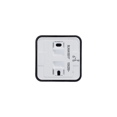 BLANCA О/У 2-клавишный ВЫКЛЮЧАТЕЛЬ (cх.5) с подсв.ИЗОЛ.ПЛ,10А,250B,АНТРАЦИТ