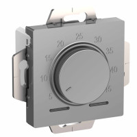 ATN000335 - ATLASDESIGN ТЕРМОСТАТ электронный для теплого пола с датчиком, 10A, механизм, АЛЮМИНИЙ, Systeme Electric