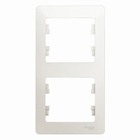 GLOSSA 2-постовая РАМКА, вертикальная, ПЕРЛАМУТР GLOSSA 2-постовая РАМКА, вертикальная, ПЕРЛАМУТР