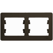 GSL000802 - GLOSSA 2-постовая РАМКА, горизонтальная, ШОКОЛАД, Schneider Electric GSL000802 - GLOSSA 2-постовая РАМКА, горизонтальная, ШОКОЛАД, Schneider Electric