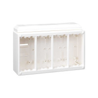 Simon SConnect Коробка CIMA для поверхностного монтажа в сборе, на 4 CIMA-мод., белый, SC400-9