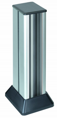 Simon SConnect Миниколонна 2-сторонн. на 8 CIMA-мод., 601х126,5(158)х109,5(181) мм, алюминий-графит, ALC324-8-14