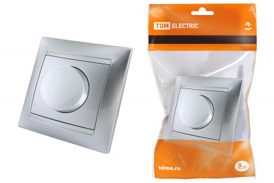 Светорегулятор RL 300 Вт серебр. металлик "Лама" TDM Electric, SQ1815-0209