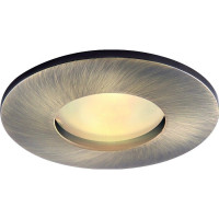 Arte Lamp AQUA, Встраиваемый светильник, цвет арматуры - АНТИЧНАЯ БРОНЗА, цвет плафона/декора - АНТИЧНАЯ БРОНЗА, 1х50W GU10, A5440PL-1AB