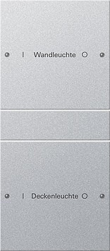 220226 Gira Набор клавиш 2-клав. (1+1),  ГРАВИРОВКА