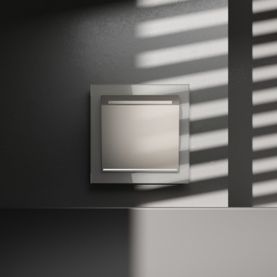 Выключатель встраиваемый VOLTUM S70 карточный 16А, (шелк), VLS010704