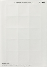 287000 Gira Пленка для нанесения надписей