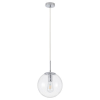 Arte Lamp VOLARE, Подвес, цвет арматуры - ХРОМ, цвет плафона/декора - ПРОЗРАЧНЫЙ, 1х60W E27, A1925SP-1CC