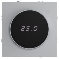 Терморегулятор электронный VOLTUM S70 с индикацией и датчиком, для теплого пола, (серый), VLS070116