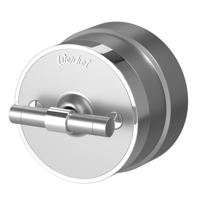 Werkel W5822054/ Выключатель на 4 положения двухклавишный Vintage (серебро матовый/хром), a058781