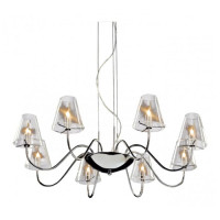 Lightstar 758084 (MD7116-8А) Люстра подв. DIAFANO 8х40W G9 ХРОМ/ПРОЗРАЧНЫЙ (в комплекте)