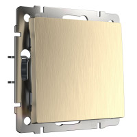 Werkel W1110010/ Выключатель одноклавишный (шампань рифленый), a051426