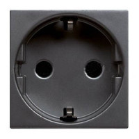 N2288 AN - Розетка SCHUKO с заземлением, со шторками, 16А / 250В, серия Zenit, цвет антрацит - 2CLA228800N1801 N2288 AN - Розетка SCHUKO с заземлением, со шторками, 16А / 250В, серия Zenit, цвет антрацит - 2CLA228800N1801