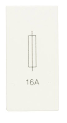 N2108 BL - Держатель для предохранителя, 1-модульный, серия Zenit, цвет альпийский белый