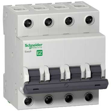 EZ9F14450 - АВТ. ВЫКЛ. EASY 9 4П 50А B 4,5кА 400В =S=, Schneider Electric