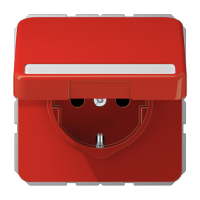 Штепсельная розетка SCHUKO 16A 250V~ с полем для надписи и крышкой, CD1520BFNAKLRT