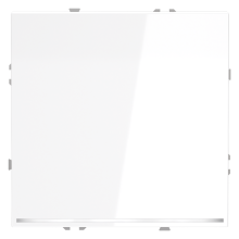 Выключатель встраиваемый VOLTUM S70 одноклавишный с подсветкой 10А, (белый глянцевый), VLS010201