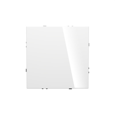 Выключатель встраиваемый VOLTUM S70 одноклавишный с подсветкой 10А, (белый глянцевый), VLS010201