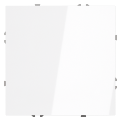 Заглушка VOLTUM S70 с суппортом, (белый глянцевый), VLS080101