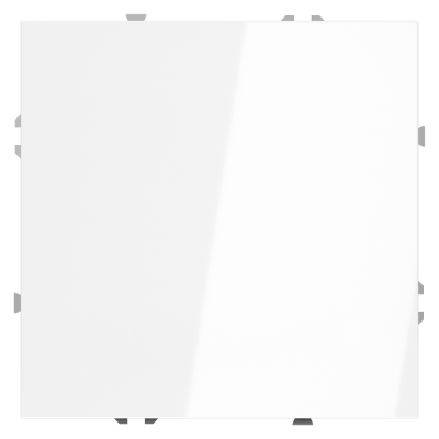 Заглушка VOLTUM S70 с суппортом, (белый глянцевый), VLS080101