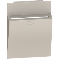 KM22M2 Bticino LIVING NOW. Лицевая панель для карточного выключателя 2 модуля.Цвет Песочный., KM22M2