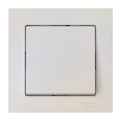 ATN000412S - ATLASDESIGN 1-клавишный ВЫКЛЮЧАТЕЛЬ, сх.1, 10АХ, в сборе, быстрозажим. клем., ЖЕМЧУГ, Systeme Electric