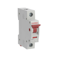 ДКС Выключатель нагрузки модульный YON max типа MSD, 1 полюс, 80А (упак. 12шт), MSD-1P80