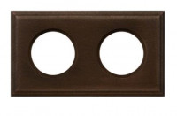 Bironi Рамка 2 постовая для скрытого монтажа (Винтаж на бревно 260мм), BF4C26-620-18