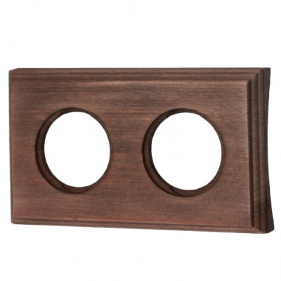 BIRONI Шедель Бук Винтаж Рамка 2-ая на бревно 260мм (скрытый монтаж), BF4C26-620-18