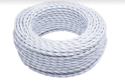 Bironi Провод 2*0,75 Белый (глянец) 150м, B1-422-071-150