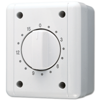 Выключатель для накладного монтажа с часовым механизмом, 8015W