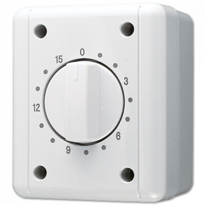 Выключатель для накладного монтажа с часовым механизмом, 8015W