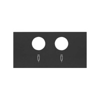 Simon 10000053-238 Накладка розетки R-TV+SAT цвета черный матовый S100