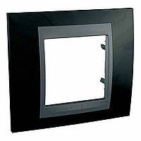 MGU66.002.293 - UNICA TOP РАМКА 1-постовая, ГРАФИТ/РОДИЙ