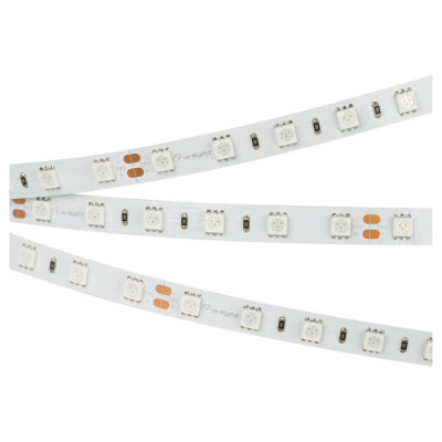 Светодиодная лента RT-B60-10mm 24V Yellow (14.4 W/m, IP20, 5060, 5m) (Arlight, 14.4 Вт/м, IP20), 008816(2)
