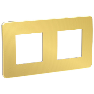 рамка 2-постовая, ЗОЛОТО/бежевый
