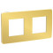 рамка 2-постовая, ЗОЛОТО/бежевый