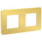 рамка 2-постовая, ЗОЛОТО/бежевый