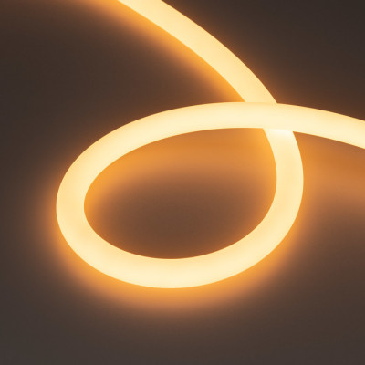 Светодиодная лента герметичная MOONLIGHT-TOP-A336-D18mm 24V Warm2300 360deg (14.4 W/m, IP65, 2835, 5m, wire x1) (Arlight, Прямой вывод кабеля), 038761