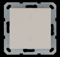 Выключатель одноклавишный для штор 10A 250V~ с накладкой, цвет Тауп, G3018T, Jasmart Electric