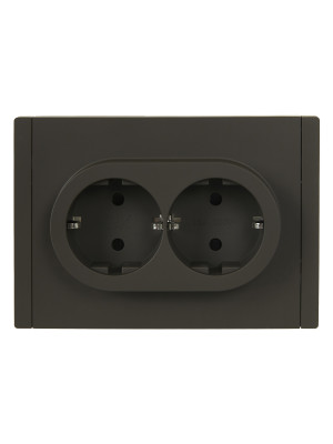 FORTE&PIANO Роз. 2-я с з/к з/ш б/к 16А FP323 сер. IEK, FP-R24-16-1-K03