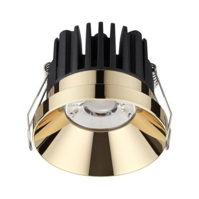 Novotech 357909 SPOT NT19 225 золото Светильник встраиваемый IP44 LED 3000К 10W 100-265V METIS