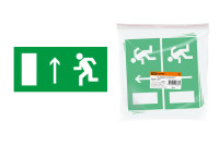 Знак "Направление к эвакуационному выходу прямо" 200х100мм TDM Electric, SQ0817-0051