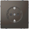 D-Life Розетка 2К+З 16 А, 250 В~, со шторками, антрацит