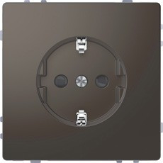 D-Life Розетка 2К+З 16 А, 250 В~, со шторками, антрацит